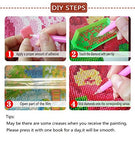 OneHippo 5D DIY Crystals Diamond Rhinestone Painting Pasted Paint By Number Kits Peacock (Head to Left),40x58 CM Size