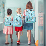 Choco Mocha Llama Backpack for Girls Backpack Elementary School Backpack Kids Backpacks for Girls 17 inch Backpack Girls 3rd Grade Alpaca Bookbag School Bags for Girl 6-8 with Chest Strap Gift Blue