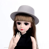 New 60cm Bjd Hat Doll Accessories Toy Multi-Color Headdress Clothes Accessories for 1/3 Bjd Dolls Toys for Girl Gift Purple for 60cm Doll