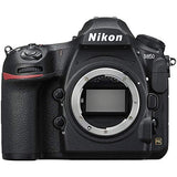 Nikon D850 DSLR Camera (Body Only) (1585) + 64GB Memory Card + Case + Corel Software + 2 x EN-EL 15 Battery + LED Light + HDMI Cable + Cleaning Set + Flex Tripod + More (International Model) (Renewed)
