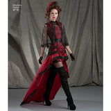 Simplicity 8719 Women's Gothic Steampunk Costume Sewing Patterns Sizes, 14-22