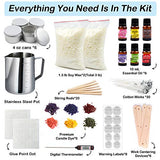 Candle Making Kit Supplies, Shuttle Art Candle Making Kit for Adult, Complete DIY Beginners Set Including 3 LB Soy Wax, 6 Fragrance Oil, 6 Colors Candle Dye, Wicks, Tins, Pot and More
