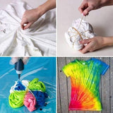 Tie Dye Powder One-Step DIY Tie Dye Kit for Kids and Adults – Fabric Tie Dye for Shirts, Skirts, Scarves - Tie Dye Powder for DIY Art Crafts (Red,Yellow,Green,Turquoise,Orange)