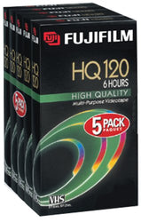 Fuji HQ T-120 Video Cassettes, 5 Pack (Discontinued by Manufacturer)