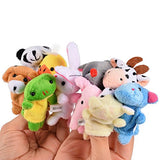 Acekid 10pcs Soft Plush Animal Finger Puppets Set Baby Story Time Velvet Animal Style for Toddlers (10pcs)