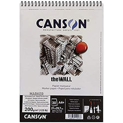 Canson The WALL Sketchbook - 8.26'' x 12.36'', Wirebound, 30 Sheets