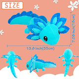 Putrer Axolotl Plush Toy: 14.6" Stuffed Animal, Kawaii Doll for Boys & Girls
