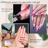 Poly Nail Gel Kit, Phoenixy Poly Extension Gel Nail Kit 9 Colors Nail Enhancement Builder Gel Manicure Starter Kit Gift