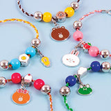 Make It Real - Line Friends DIY BFF Bracelets - Bead and Charm Bracelet Making Kit for Girls - DIY Friendship Bracelet Kit with Jewelry Making Supplies - Arts and Crafts for Kids