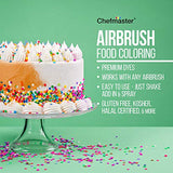 Professional Master Airbrush Cake Decorating Airbrushing System Kit with a 6 Color Chefmaster Food Coloring Set - G22 Gravity Feed Airbrush and Air Compressor - Decorate Cakes, Cupcakes and Cookies