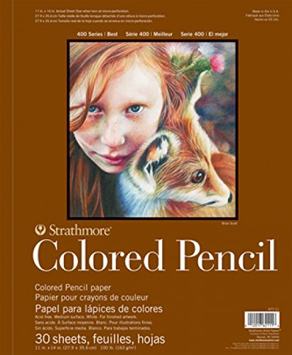 Strathmore STR-477-9 30 Sheet No.100 White Pencil Pad, 9 by 12"