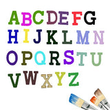 9 Packs of (A-Z), 234 Pcs Wooden Alphabet Letters Shapes with Storage Box, Scramble Wood Numbers