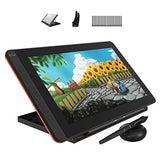 2021 HUION Kamvas 12 Graphics Drawing Tablet with Full-Laminated Screen Android Support 11.6" Drawing Monitor Pen Display with Battery-Free Stylus Tilt 8192 Levels Pressure 8 Hot Keys Adjustable Stand