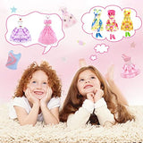 75Pcs Doll Clothes and Accessories Fashion Design kit for 11.5 Inch Doll Dress Up Including 2 Wedding Gown Dresses 1 Fashion Dress 2 Party Dress 8 Mini Dresses 3 Tops and Pants 10 Shoes 6 Necklaces