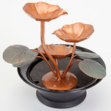 Bits and Pieces - Indoor Water Lily Water Fountain-Small Size Makes This A Perfect Tabletop