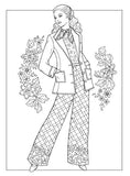Creative Haven Fabulous Fashions of the 1970s Coloring Book (Creative Haven Coloring Books)
