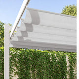 Pergola - Gazebo 11.75' X 9.8' with Sliding Canopy - Aluminum, No Rust - with Adjustable Shade Function - Outdoor Backyard Patio - White
