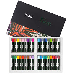 HIMI Oil Pastels, 36 Colors Soft Oil Pastels Art Crayons Vibrant and Creamy, Suitable for Artists, Beginners, Students, Kids Art Painting Drawing Graffiti