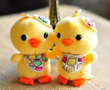 Smilesky Plush Chicken Chick Stuffed Animal Toys Keychains Hanging Ornaments Decorations Yellow 4"