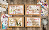 Knaid 260 Pieces Vintage Ephemera Pack Junk Journal Kit Scrapbook Supplies Decoupage Paper Sticker Material for Art Journaling Bullet Journals Planners Collage Craft Notebooks Album Crafter Gifts (Flower)