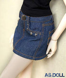 softgege for 1/3 BJD Doll Jeans Skirt / Denim Skirt / Outfit / SD DOD BJD Dollfie