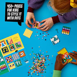 LEGO DOTS Adhesive Patches Mega Pack 41957 DIY Craft Building Toy Set for Girls, Boys, and Kids Ages 6+; Kit with Customizable Canvases (486 Pieces)