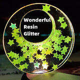 Glow in Dark Star Glitter for Glitter Tumbler DIY, Fluorescent Craft Glitters for Shaker Cards, Luminous Shaped Confetti for Slime Nails Arts, Paper Arts, Sequins