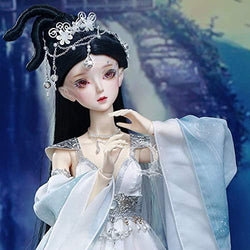 ZDD BJD Doll 1/3 Full Set with Makeup and Full Costume Ball Jointed DIY Fashion Dolls SD Doll Humanoid Doll Gift (Ancient Beauty)