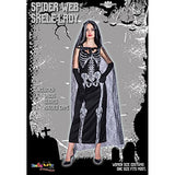 EraSpooky Women's Spider Web Skeleton Adult Halloween Costume(Black, OneSize)