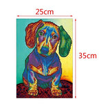 5D DIY Diamond Painting - Animal Resin Cross Stitch Kit - Crystals Embroidery - Home Decor Craft (Dog)