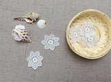 Honbay 40pcs Mix Style White Hollow Out Lace Flower Applique Patch Sewing Craft Decoration