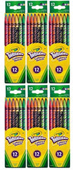 Crayola Twistables Colored Pencils, No Sharpening Needed, 12 Count (Pack of 6) Total 72 Pencils