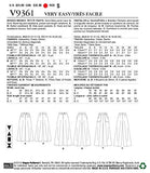 Vogue V9361E5 Very Easy Women's Semi-Fitted Pants Sewing Patterns, Sizes 14-22, White