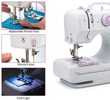 Sewing Machine Household Sewing Machine for Beginners Multi-Function Mini Sewing Machines with Built-in 12 Floral Stitches Hand-held Tailor Device for Kids Children Pet's Cloth