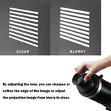 WELLMAKING Conical Snoot Bowens Mount Studio Lighting Accessory,4 Color Filters and 6 Gobos Included for Monolight Photography LED Light and Strobe Light Photographic Equipment. Not Include prime Lens