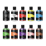 Acrylic Paint Set Bulk 10 Vibrant Colors Acrylic Crafts Paint Non Toxic for Artists Adults Kids Painting on Canvas Wood Fabric, Large Capacity, No Fading & Rich Pigment, 4.06 Oz/Bottle