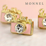 Creative DIY Pink Camera Charms Pendants Wholesale (Set of 3) MH18