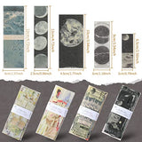 180 Pieces Scrapbook Stickers Washi Vintage Stickers Junk Journal Antique Decorative Planner Sticker Decals Retro DIY Self-Adhesive Washi Paper Stickers for Scrapbooking, Journal (Adorable Style)
