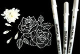 Sakura 37488 Gelly Roll Classic 08 (Medium Pt.) 3PK Pen, White