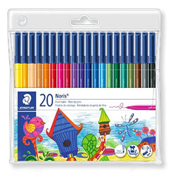 Staedtler Noris Club Marker Set - Fine Tip (20 Pack, Assorted Colors)