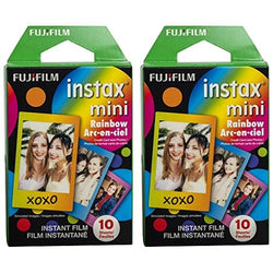 Fujifilm Instax Mini Rainbow Film - 10 Exposures (Pack of 2)