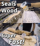 Quick Coat 1 Gallon Epoxy Kit (Stone Coat Countertops) - Fast-Curing Epoxy Resin Kit for River Tables, Geodes, Wood Sealing, Tumblers, 3D Objects, and Other DIY Projects!