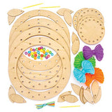 Baker Ross AW601 Wooden Dreamcatchers Kits - Pack of 4, Dreamcatchers for Kids to Make