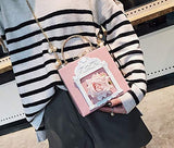 Nite closet Victorian Handbag Gothic Purses Lolita Shoulder Bag for Women Vintage Clutch (Pink)
