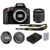 Nikon D3500 DSLR Camera Bundle with 18-55mm VR + 70-300mm Lenses | Built-in Bluetooth |24.2 MP CMOS Sensor | |EXPEED 4 Image Processor and Full HD Videos + 64GB Memory(17pcs)