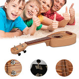 17" Kids Ukulele Guitar 4 Strings - aPefectLife Mini Guitar Children Musical Instruments Educational Learning Toy for Toddler Beginner Boys Girls Starter with Picks and Strap (Wood)