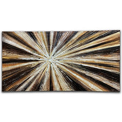 Yika Art Canvas Paintings, Abstract Wall Art Thick Texture Rough Surface Modern Oil Painting Imitation Oil Handicrafts Artwork - Ready to Hang for Living Room Office 24x48 Inch
