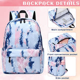 Lohol Lightweight Galaxy Backpacks for Teen Girls & Women, Water Resistance Daypack for Travel, School (Tie dye Blue)