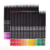 48 Pack Colored Pencils in Tube Presharpened With Sharpener for School Kids Beginners Adult Soft Highly-Pigmented Soft Core Art Drawing Pencils for Coloring Sketching