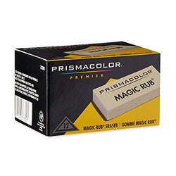 Prismacolor 73201 Magic Rub Vinyl Drafting Erasers, 12-Count